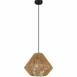 Lampes Vintages & Rétros-Luminaires Globo Lighting Suspension Globo HOUDINI Noir, 1 lumière