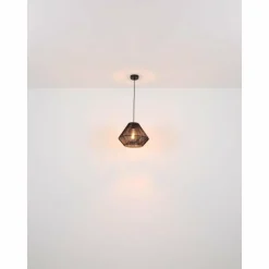 Lampes Vintages & Rétros-Luminaires Globo Lighting Suspension Globo HOUDINI Noir, 1 lumière