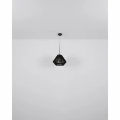 Lampes Vintages & Rétros-Luminaires Globo Lighting Suspension Globo HOUDINI Noir, 1 lumière