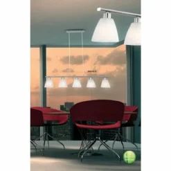 Luminaires Globo Lighting Suspension Globo ILLIMANI Nickel mat, 5 lumières