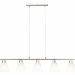 Luminaires Globo Lighting Suspension Globo ILLIMANI Nickel mat, 5 lumières