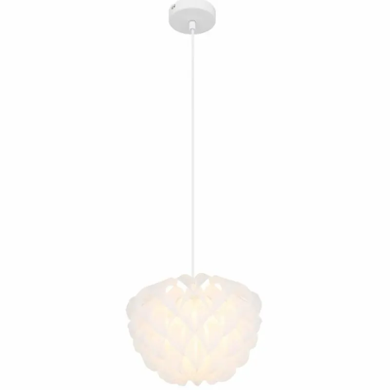 Luminaires Globo Lighting Suspension Globo IRENE Blanc, 1 lumière* Suspensions