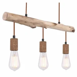 Luminaires Globo Lighting Suspension Globo JAKOB Rouille, 3 lumières* Suspensions