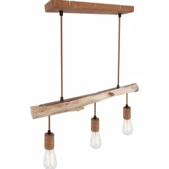 Luminaires Globo Lighting Suspension Globo JAKOB Rouille, 3 lumières* Suspensions