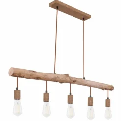 Luminaires Globo Lighting Suspension Globo JAKOB Rouille, 5 lumières* Suspensions