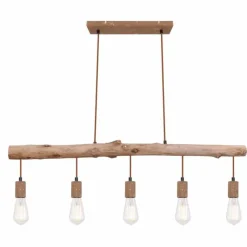 Luminaires Globo Lighting Suspension Globo JAKOB Rouille, 5 lumières* Suspensions