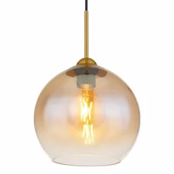 Luminaires Globo Lighting Suspension Globo JAMESSA Laiton, 1 lumière