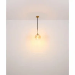 Luminaires Globo Lighting Suspension Globo JAMESSA Laiton, 1 lumière