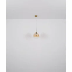 Luminaires Globo Lighting Suspension Globo JAMESSA Laiton, 1 lumière