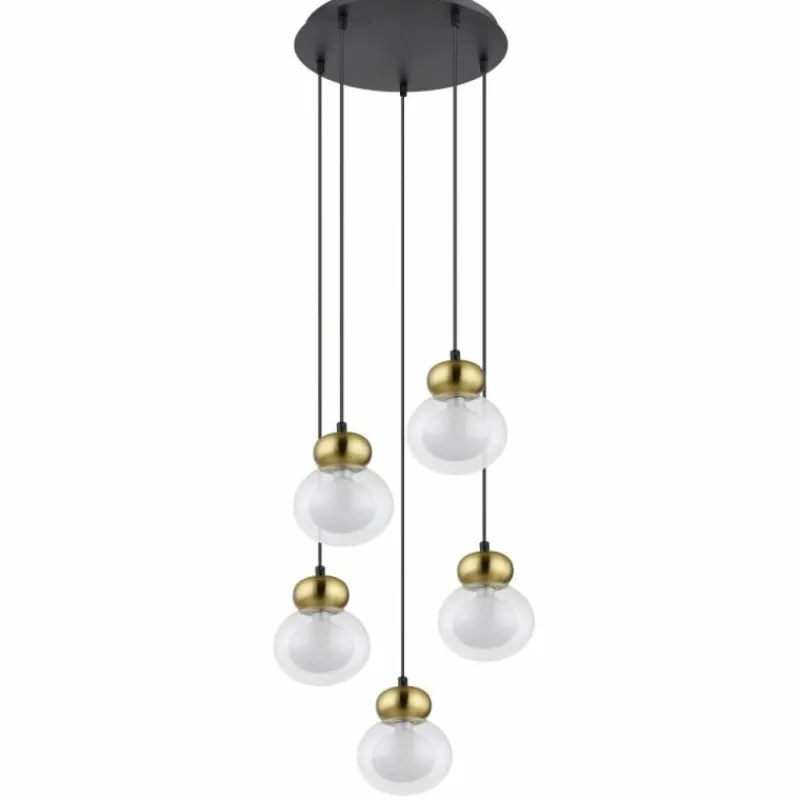 Luminaires Globo Lighting Suspension Globo JAUCY Bronze, Noir, 5 lumières
