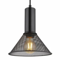 Luminaires Globo Lighting Suspension Globo JEDD Noir, 1 lumière* Suspensions