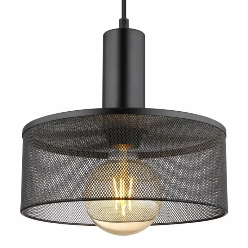 Luminaires Globo Lighting Suspension Globo JEDD Noir, 1 lumière* Suspensions