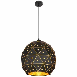 Luminaires Globo Lighting Suspension Globo JODIE Noir, 1 lumière* Suspensions