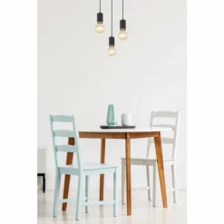 Luminaires Globo Lighting Suspension Globo JOSEBA Nickel mat, Noir, 3 lumières* Suspensions