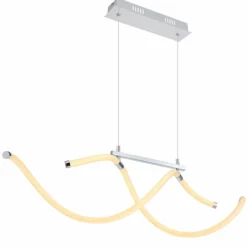 Luminaires Globo Lighting Suspension Globo KAIA LED Chrome, 1 lumière* Éclairage Led