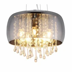 Lampe Turque-Luminaires Globo Lighting Suspension Globo KALLA Chrome, 5 lumières