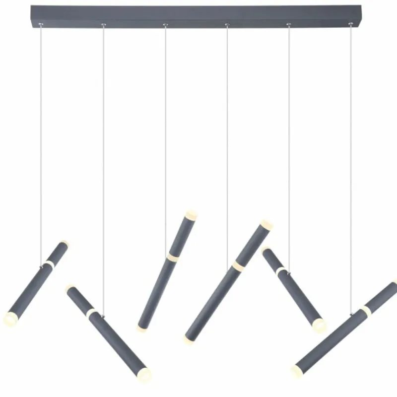 Luminaires Globo Lighting Suspension Globo KELSY LED Gris, 1 lumière* Éclairage Led