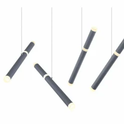 Luminaires Globo Lighting Suspension Globo KELSY LED Gris, 1 lumière* Éclairage Led