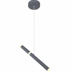 Luminaires Globo Lighting Suspension Globo KELSY LED Gris, 1 lumière* Éclairage Led