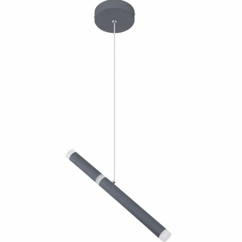 Luminaires Globo Lighting Suspension Globo KELSY LED Gris, 1 lumière* Éclairage Led