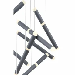 Luminaires Globo Lighting Suspension Globo KELSY LED Gris, 1 lumière* Éclairage Led