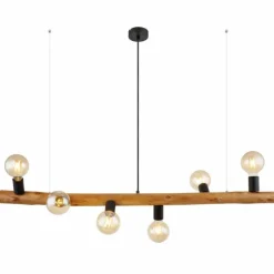 Luminaires Scandinaves-Luminaires Globo Lighting Suspension Globo KIRA Brun foncé, 6 lumières