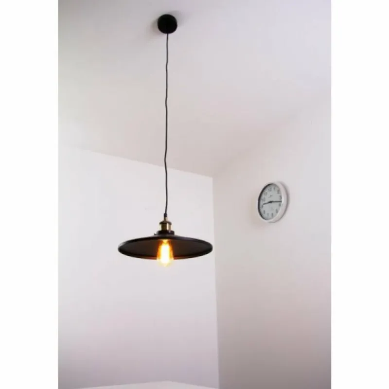 Lampes Dorées-Luminaires Globo Lighting Suspension Globo KNUD Noir doré, 1 lumière