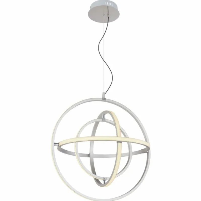 Luminaires Globo Lighting Suspension Globo KURUS LED Nickel mat, 1 lumière* Éclairage Led