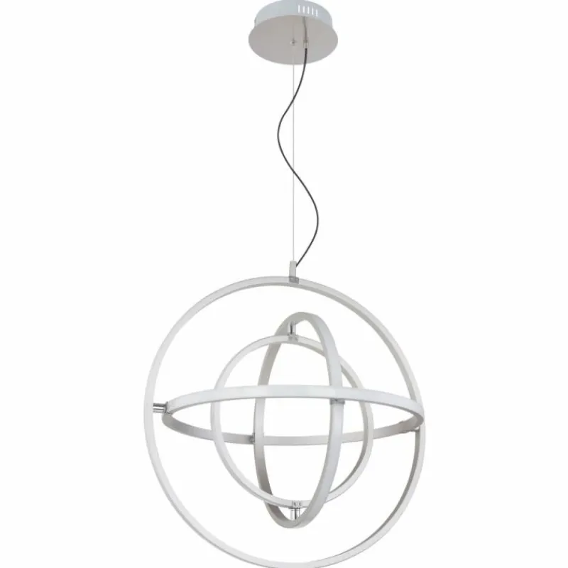 Luminaires Globo Lighting Suspension Globo KURUS LED Nickel mat, 1 lumière* Éclairage Led