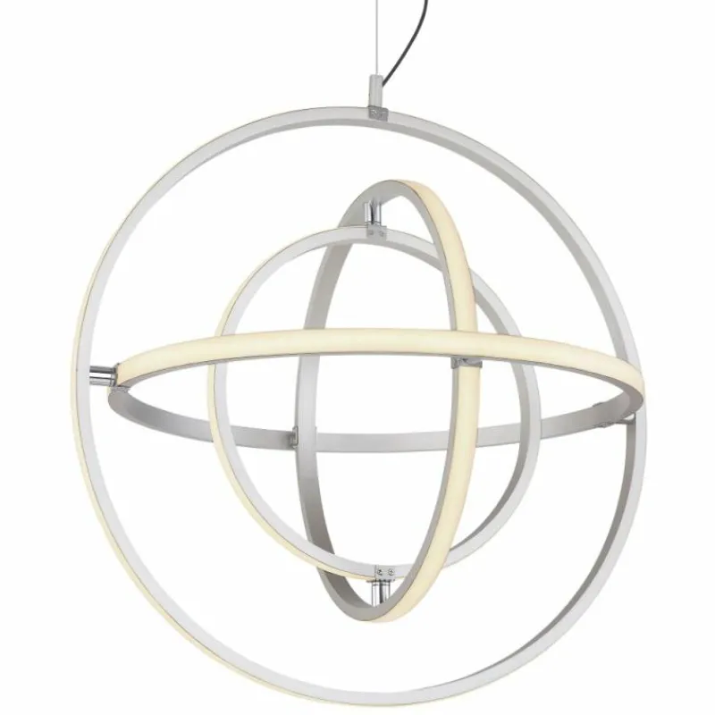 Luminaires Globo Lighting Suspension Globo KURUS LED Nickel mat, 1 lumière* Éclairage Led