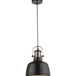 Lampes Industrielles-Luminaires Globo Lighting Suspension Globo Kutum Cuivre, 1 lumière