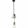 Lampes Industrielles-Luminaires Globo Lighting Suspension Globo LUDI Noir, 1 lumière