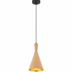 Lampes Dorées-Luminaires Globo Lighting Suspension Globo LUDMILLA Noir, 1 lumière