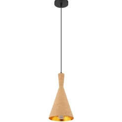 Lampes Dorées-Luminaires Globo Lighting Suspension Globo LUDMILLA Noir, 1 lumière