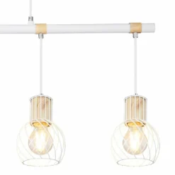 Luminaires Globo Lighting Suspension Globo LUISE Blanc, 4 lumières* Suspensions