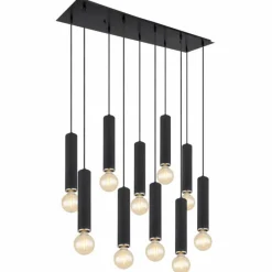 Luminaires Globo Lighting Suspension Globo MARION Noir, 10 lumières* Suspensions