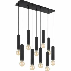 Luminaires Globo Lighting Suspension Globo MARION Noir, 10 lumières* Suspensions