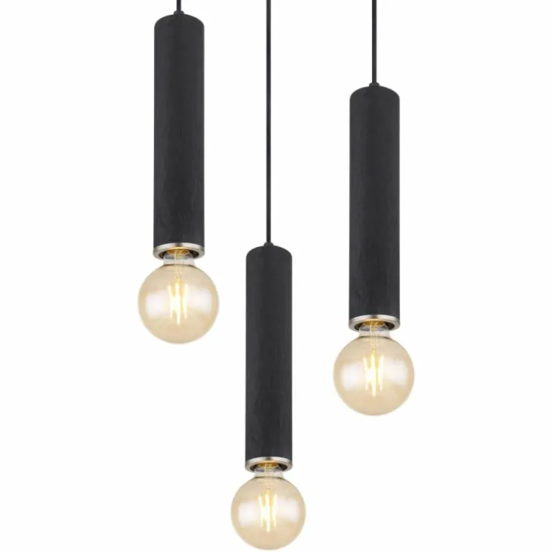 Luminaires Globo Lighting Suspension Globo MARION Noir, 3 lumières* Suspensions