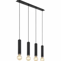 Luminaires Globo Lighting Suspension Globo MARION Noir, 4 lumières* Suspensions