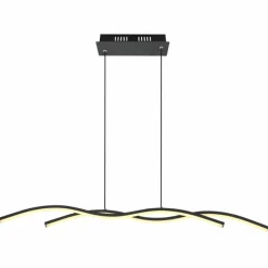 Luminaires Globo Lighting Suspension Globo MARIUS LED Noir, 1 lumière* Éclairage Led