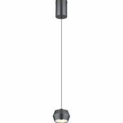 Luminaires Globo Lighting Suspension Globo MARTHY LED Gris, 1 lumière* Éclairage Led