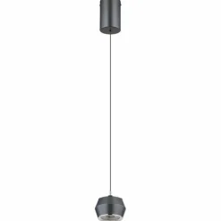 Luminaires Globo Lighting Suspension Globo MARTHY LED Gris, 1 lumière* Éclairage Led