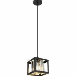 Luminaires Globo Lighting Suspension Globo MATHILDE Noir, 1 lumière