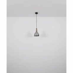 Suspension Verre Fumé-Luminaires Globo Lighting Suspension Globo MATTEA Noir, 1 lumière