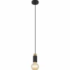Lampes En Bois-Luminaires Globo Lighting Suspension Globo MATTI Écru, Noir, 1 lumière