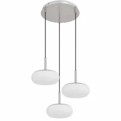 Luminaires Globo Lighting Suspension Globo MATTY LED Nickel mat, 1 lumière