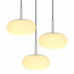 Luminaires Globo Lighting Suspension Globo MATTY LED Nickel mat, 1 lumière