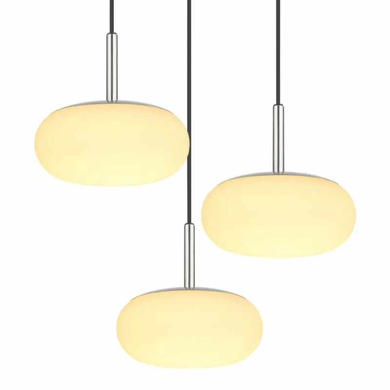 Luminaires Globo Lighting Suspension Globo MATTY LED Nickel mat, 1 lumière