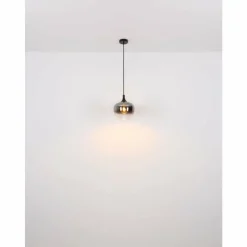 Suspension Verre Fumé-Luminaires Globo Lighting Suspension Globo MAXY Noir, 1 lumière