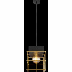 Lampes Dorées-Luminaires Globo Lighting Suspension Globo MERRIL Noir, 1 lumière